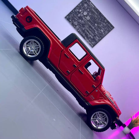 Jeep 2020 Gladiator Rubicon röd 1:32 – pressgjuten visningsmodell
