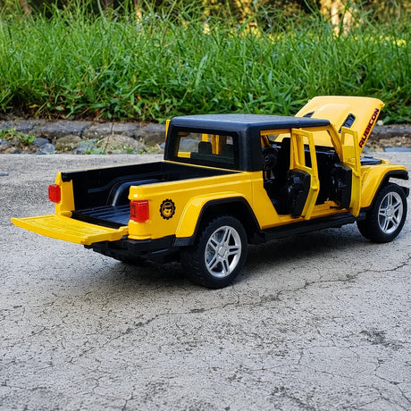 Jeep 2020 Gladiator Rubicon gul 1:32 – pressgjuten visningsmodell
