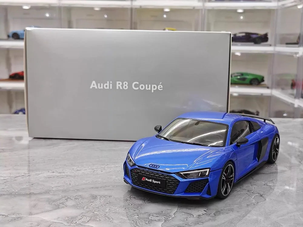 [KengFai] 1:18 Audi 2020 R8 Performance Blue Model Car Die-Cast