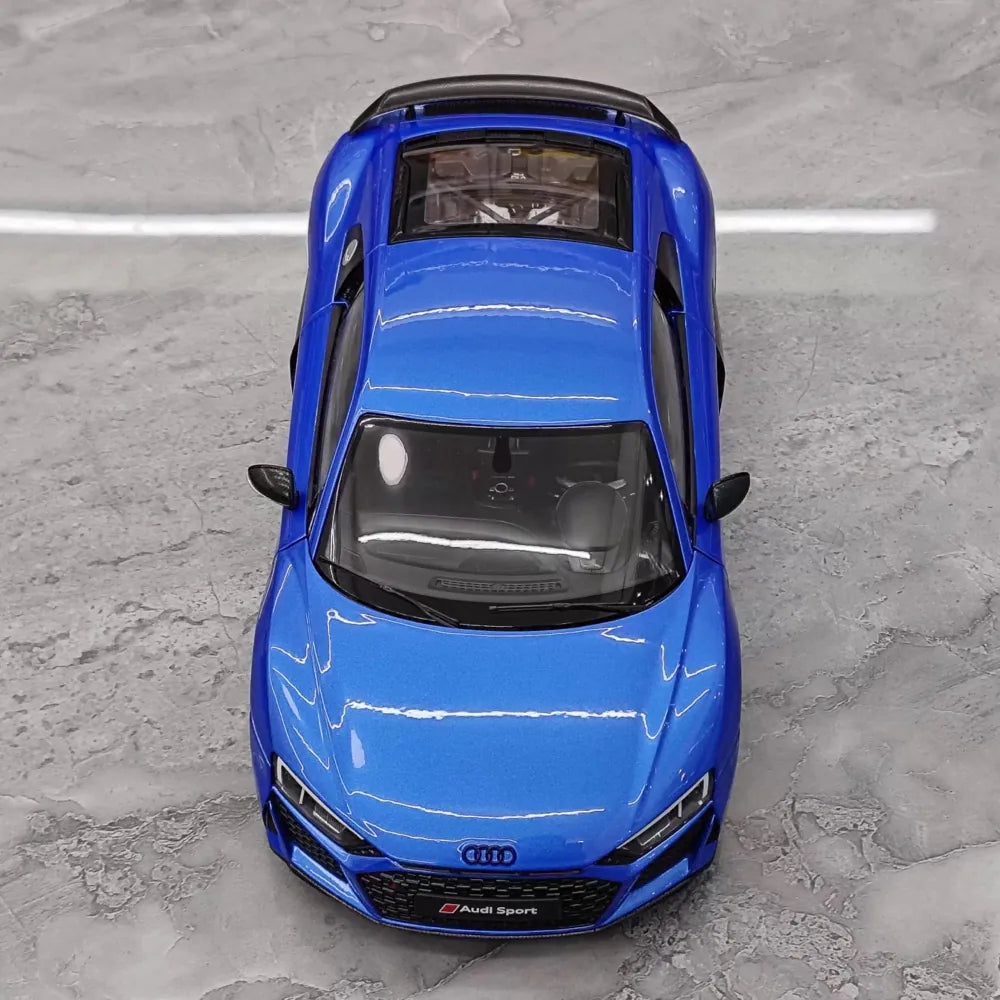 [KengFai] 1:18 Audi 2020 R8 Performance Blue Model Car Die-Cast