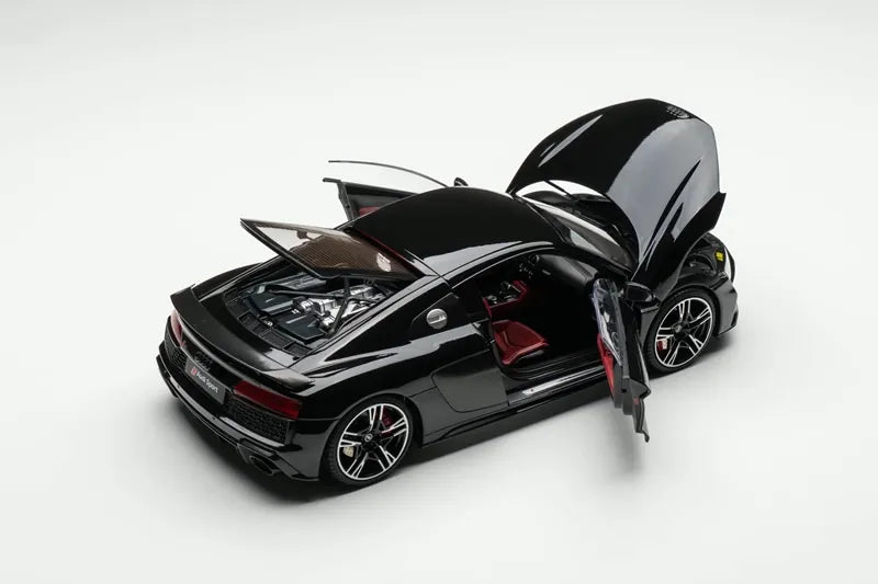 [KengFai] 1:18 Audi 2020 R8 Performance Black Model Car Die-Cast