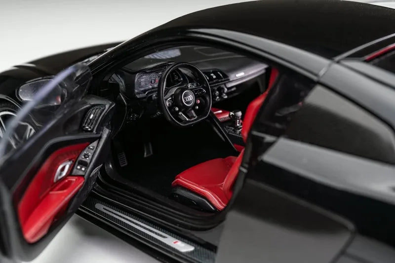 [KengFai] 1:18 Audi 2020 R8 Performance Black Model Car Die-Cast