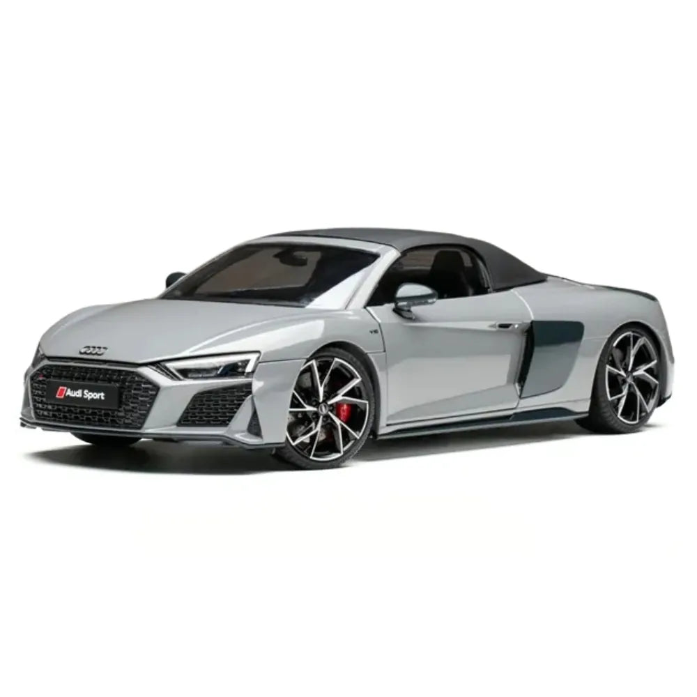 [KengFai] 1:18 Audi 2020 R8 Spyder Gray Model Car Die-Cast