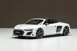 [KengFai] 1:18 Audi 2020 R8 Spyder vit modellbil Die-Cast