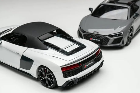 [KengFai] 1:18 Audi 2020 R8 Spyder White Model Car Die-Cast