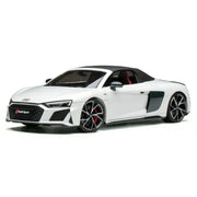 KengFai Audi 2020 R8 Spyder biały 1:18 – kolekcjonerski model samochodu z metalu odlewanego
