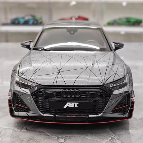 [KengFai] 1:18 Audi 2021 RS7 Sportback ABT Gray Model Car Die-Cast