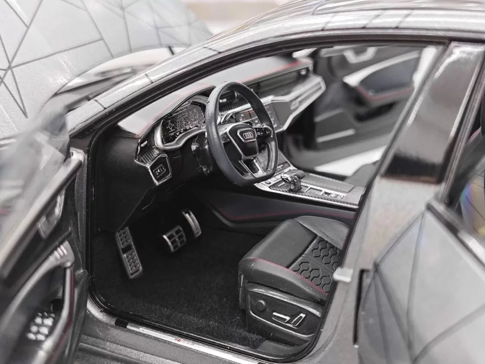 [KengFai] 1:18 Audi 2021 RS7 Sportback ABT gris voiture miniature Die-Cast