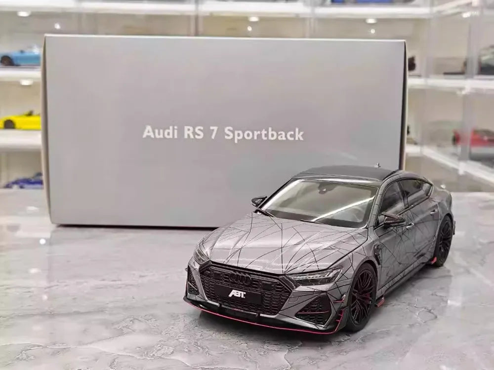 [KengFai] 1:18 Audi 2021 RS7 Sportback ABT Gray Model Car Die-Cast