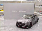 [KengFai] 1:18 Audi 2021 RS7 Sportback ABT gris voiture miniature Die-Cast