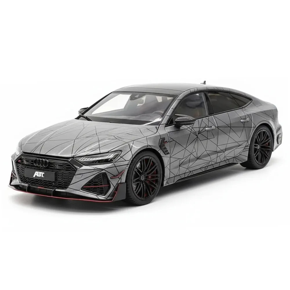 [KengFai] 1:18 Audi 2021 RS7 Sportback ABT Gray Model Car Die-Cast
