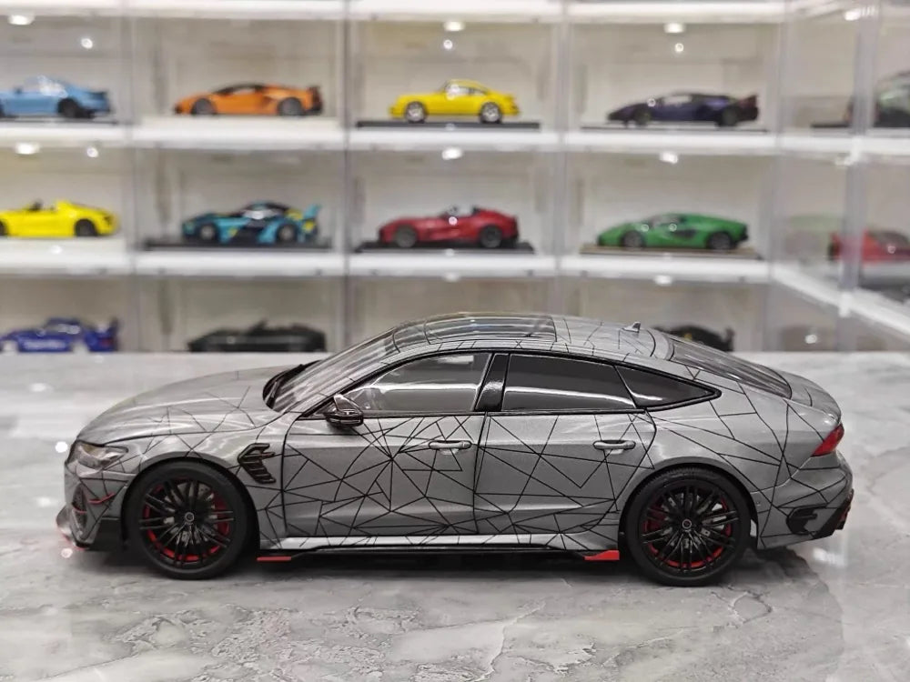 [KengFai] 1:18 Audi 2021 RS7 Sportback ABT Gray Model Car Die-Cast