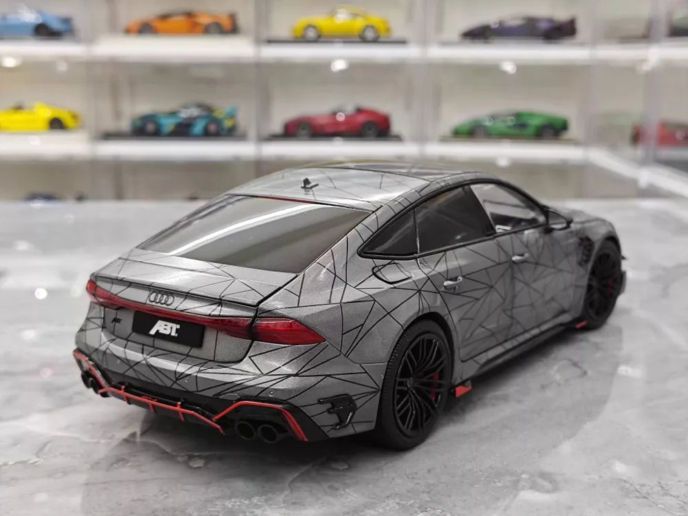 [KengFai] 1:18 Audi 2021 RS7 Sportback ABT gris voiture miniature Die-Cast