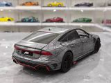 [KengFai] 1:18 Audi 2021 RS7 Sportback ABT gris voiture miniature Die-Cast