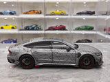 [KengFai] 1:18 Audi 2021 RS7 Sportback ABT gris voiture miniature Die-Cast