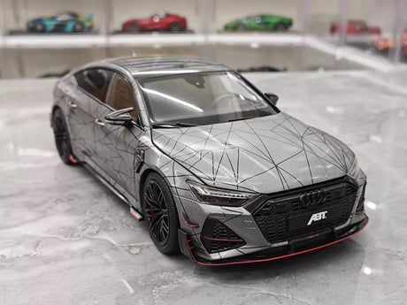 [KengFai] 1:18 Audi 2021 RS7 Sportback ABT Gray Model Car Die-Cast