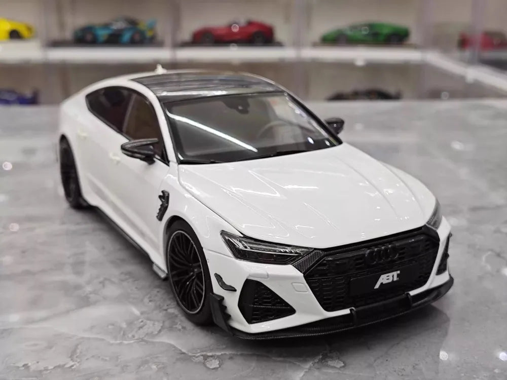 [KengFai] 1:18 Audi 2021 RS7 Sportback ABT blanc voiture miniature Die-Cast