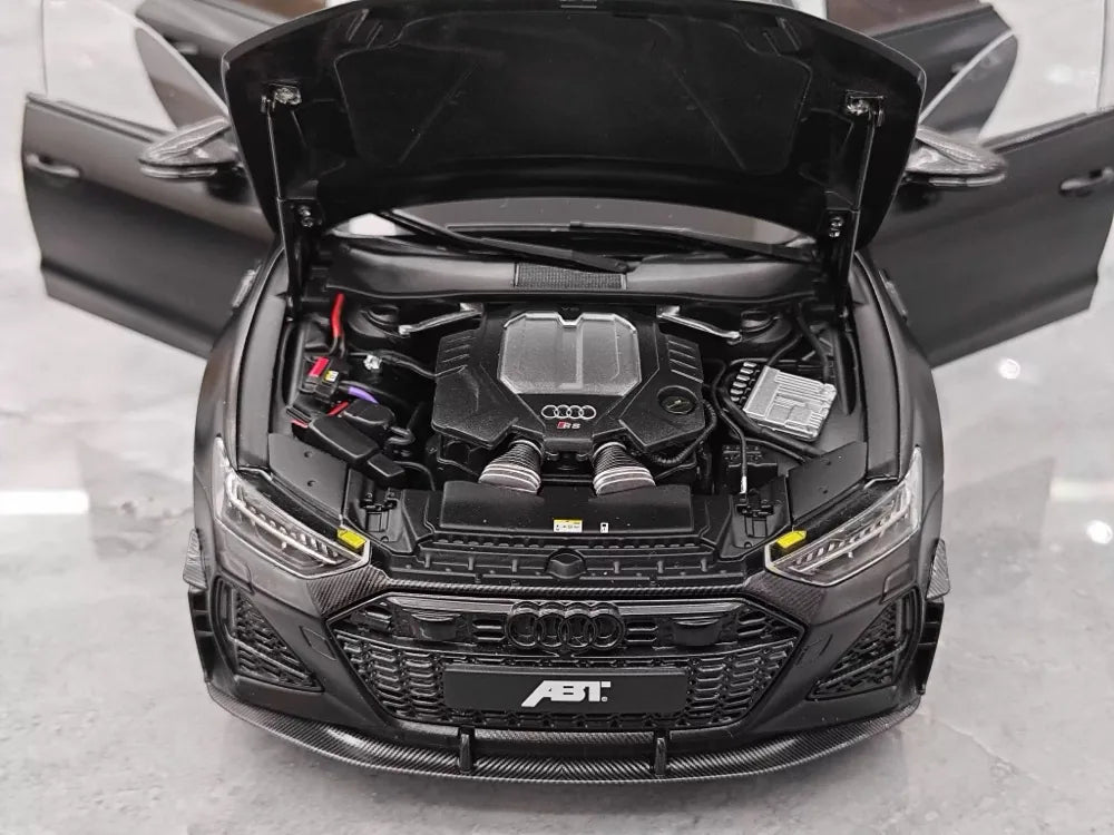 [KengFai] 1:18 Audi 2021 RS7 Sportback ABT Black Model Car Die-Cast