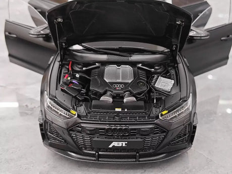 [KengFai] 1:18 Audi 2021 RS7 Sportback ABT Black Model Car Die-Cast