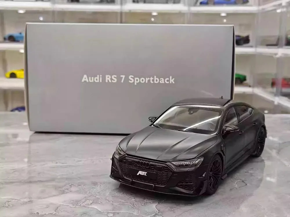 [KengFai] 1:18 Audi 2021 RS7 Sportback ABT Black Model Car Die-Cast
