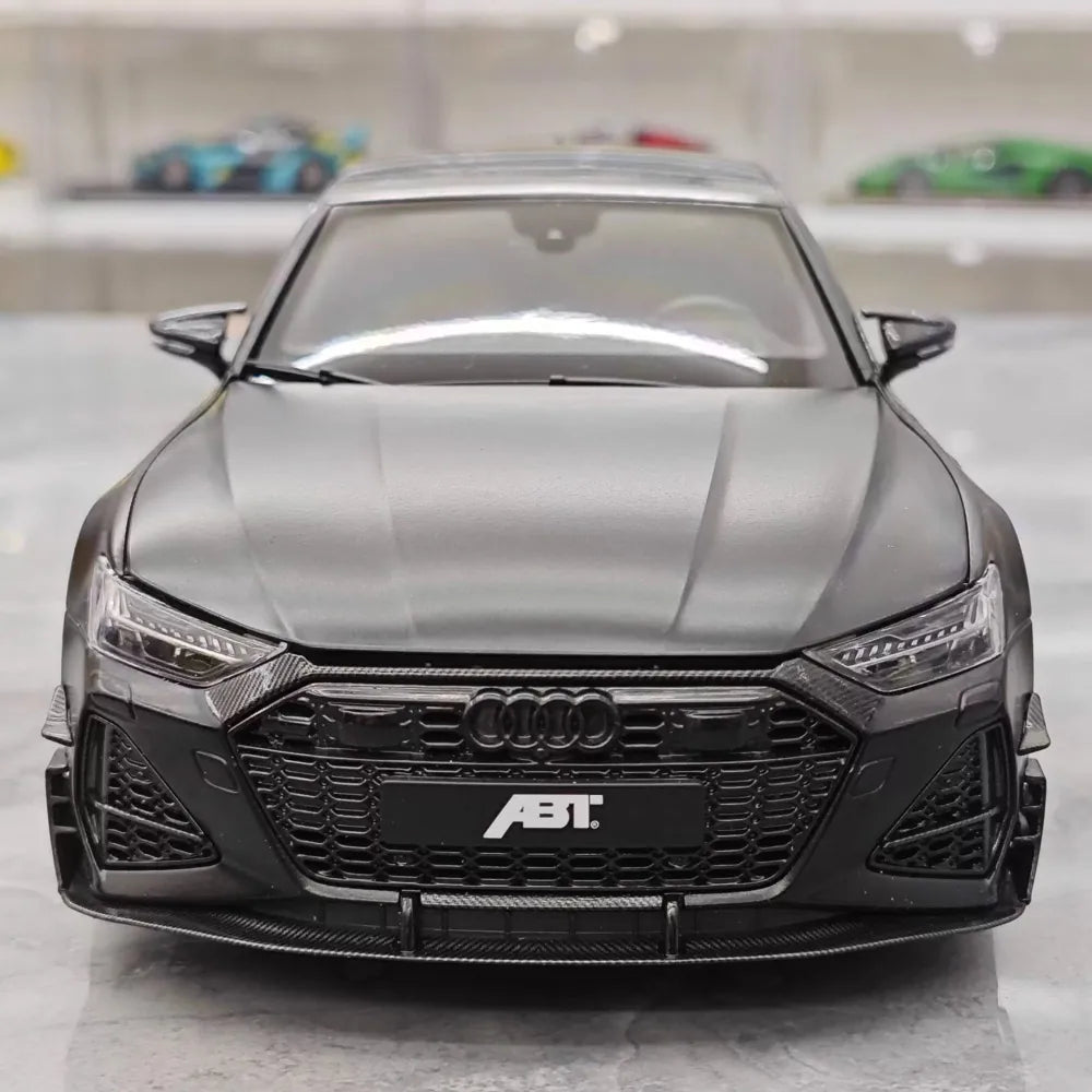 [KengFai] 1:18 Audi 2021 RS7 Sportback ABT Black Model Car Die-Cast