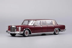 [KengFai] 1:18 Mercedes-Benz 1963 600 Pullman W100 LWB Red Model Car Die-Cast