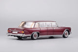 [KengFai] 1:18 Mercedes-Benz 1963 600 Pullman W100 LWB punainen pienoismalli Die-Cast