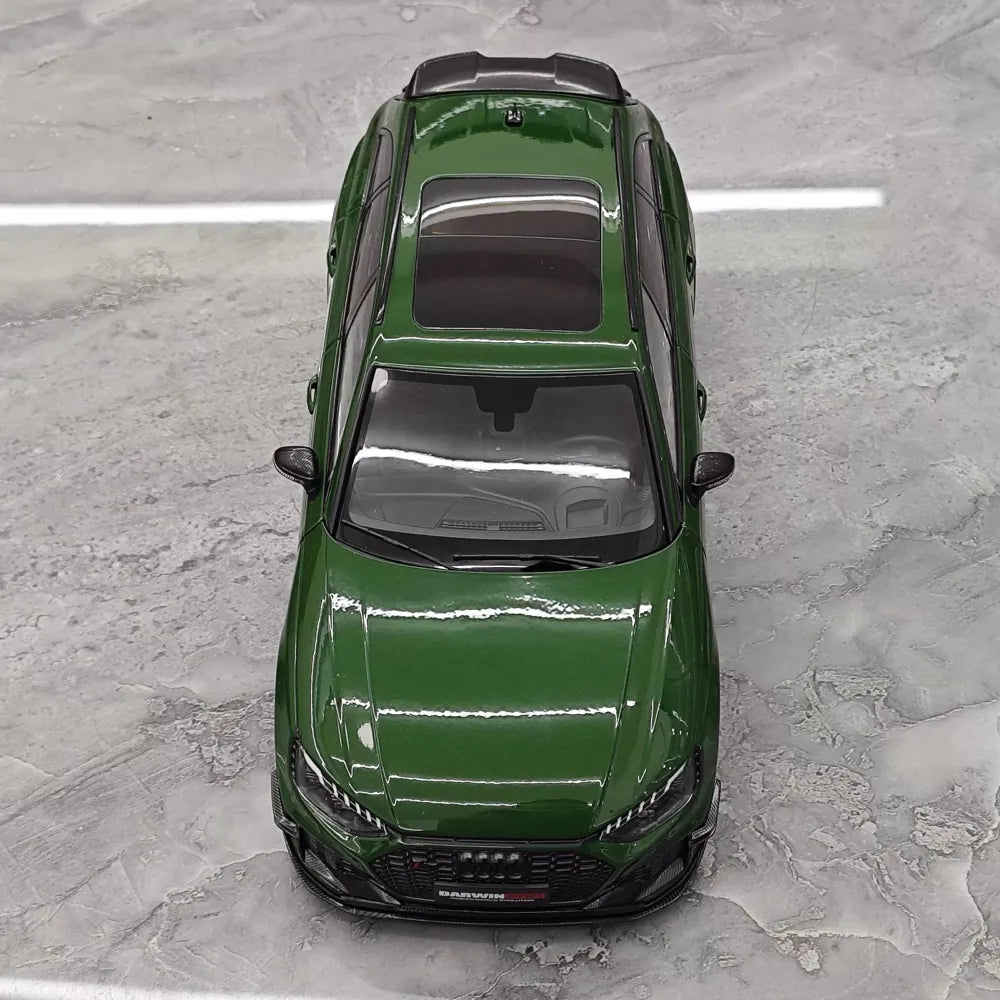 [Kiloworks] 1:18 Audi 2018 RS4 Avant Green Model Car Die-Cast