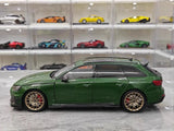 [Kiloworks] 1:18 Audi 2018 RS4 Avant Green Model Car Die-Cast