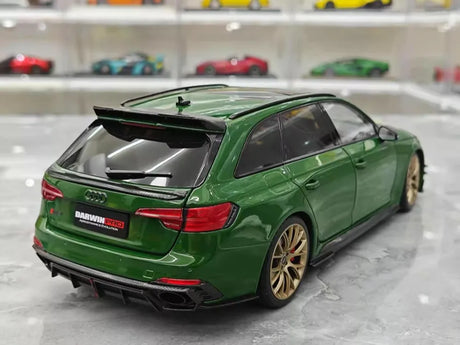 [Kiloworks] 1:18 Audi 2018 RS4 Avant Green Model Car Die-Cast