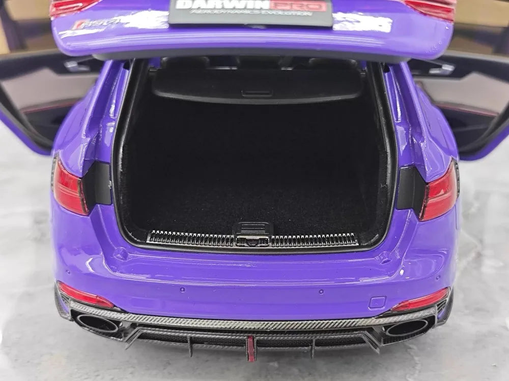 [Kiloworks] 1:18 Audi 2018 RS4 Avant Purple Model Car Die-Cast