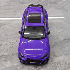 [Kiloworks] 1:18 Audi 2018 RS4 Avant Purple Model Car Die-Cast