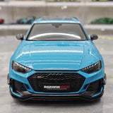 [Kiloworks] 1:18 Audi 2018 RS4 Avant sininen pienoismalli Die-Cast