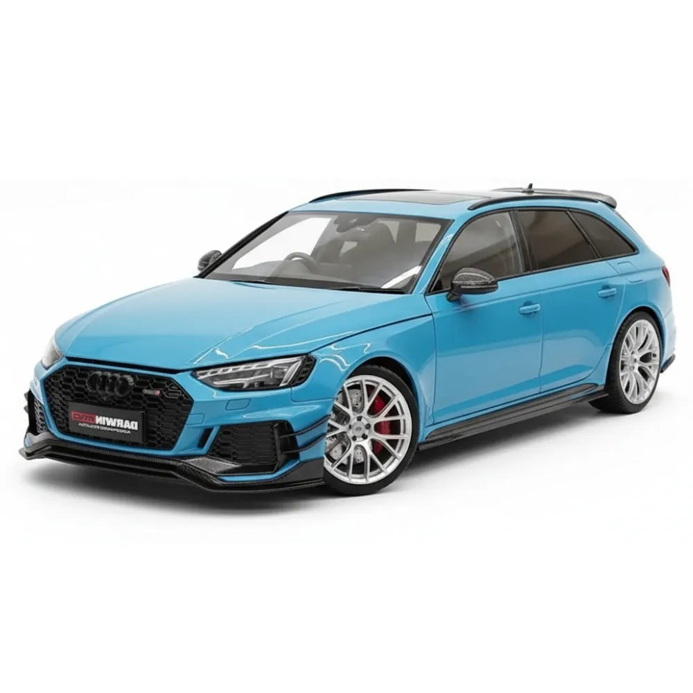 [Kiloworks] 1:18 Audi 2018 RS4 Avant Blue Model Car Die-Cast