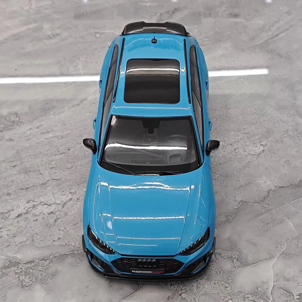 [Kiloworks] 1:18 Audi 2018 RS4 Avant sininen pienoismalli Die-Cast
