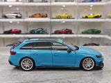[Kiloworks] 1:18 Audi 2018 RS4 Avant sininen pienoismalli Die-Cast