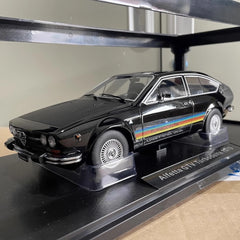 [KK Scala] 1:18 Alfa Romeo 1979 Alfetta GTV Turbodelta nero modellino di auto Die-Cast