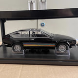 [KK Scale] 1:18 Alfa Romeo 1979 Alfetta GTV Turbodelta Black Model Car Die-Cast