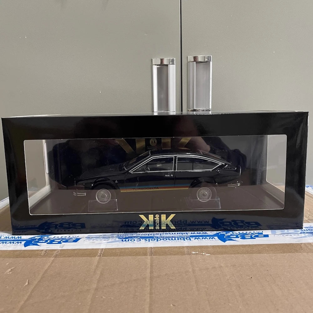 [KK Scala] 1:18 Alfa Romeo 1979 Alfetta GTV Turbodelta nero modellino di auto Die-Cast