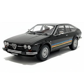 [KK Scale] 1:18 Alfa Romeo 1979 Alfetta GTV Turbodelta Black Model Car Die-Cast