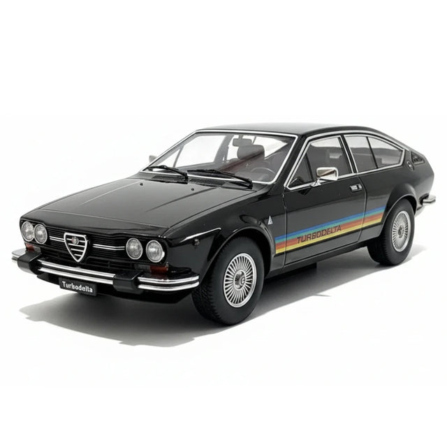 [KK Scale] 1:18 Alfa Romeo 1979 Alfetta GTV Turbodelta Black Model Car Die-Cast
