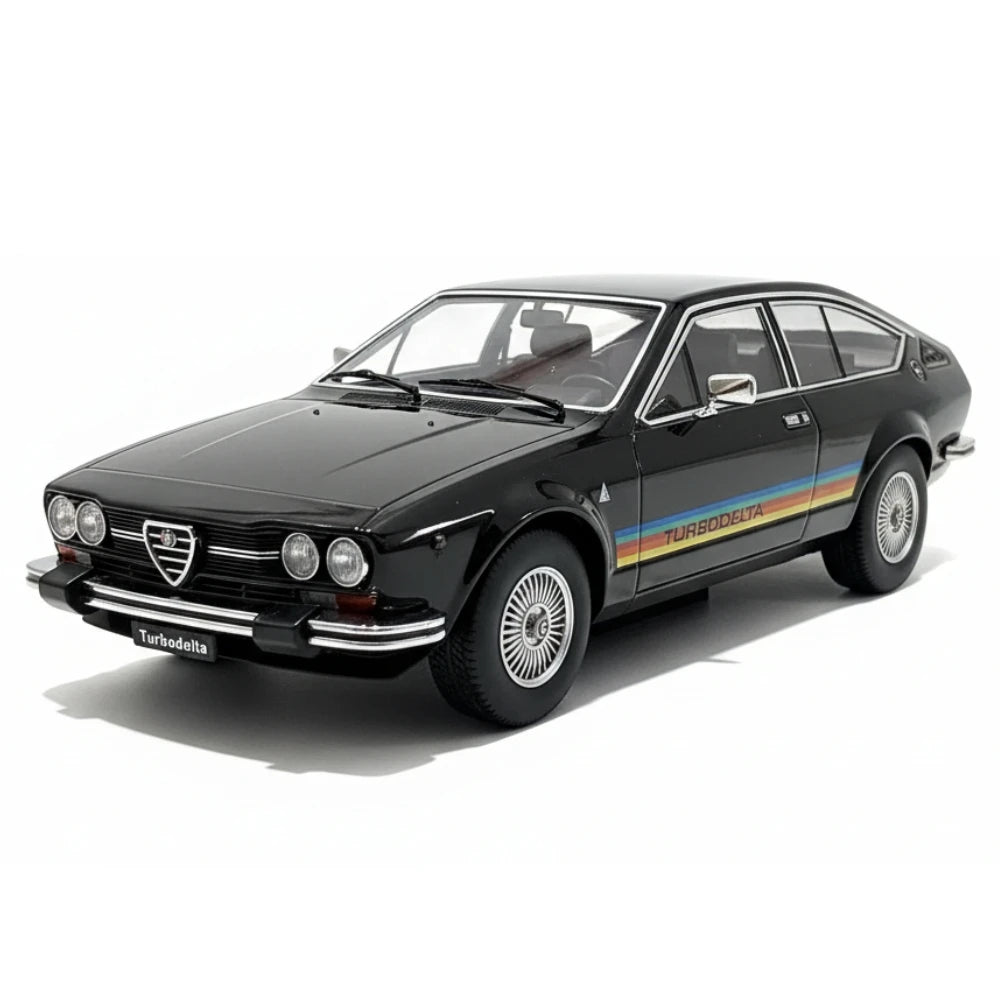 [KK Scala] 1:18 Alfa Romeo 1979 Alfetta GTV Turbodelta nero modellino di auto Die-Cast
