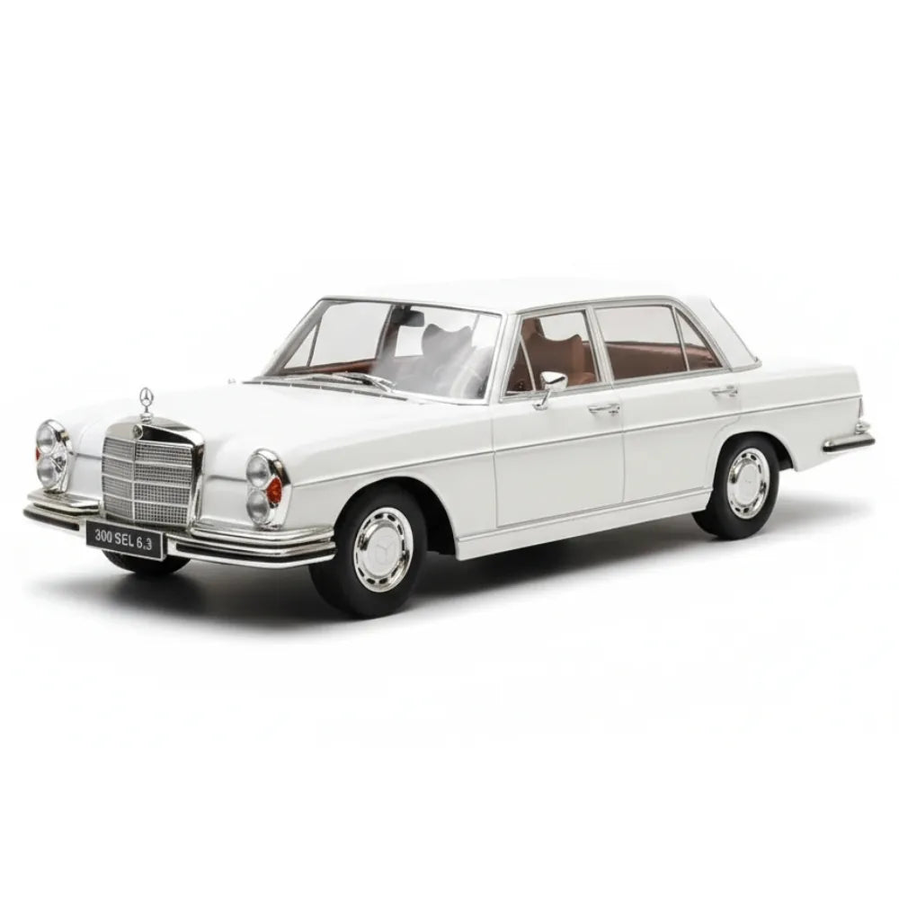 [KK Scale] 1:18 Mercedes-Benz 1967 300SEL 6.3 W109 White Model Car Die-Cast
