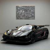 Koenigsegg 2014 One1 svart 1:32 – pressgjuten visningsmodell