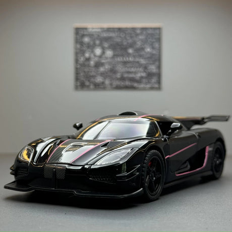 Koenigsegg 2014 One1 svart 1:32 – pressgjuten visningsmodell