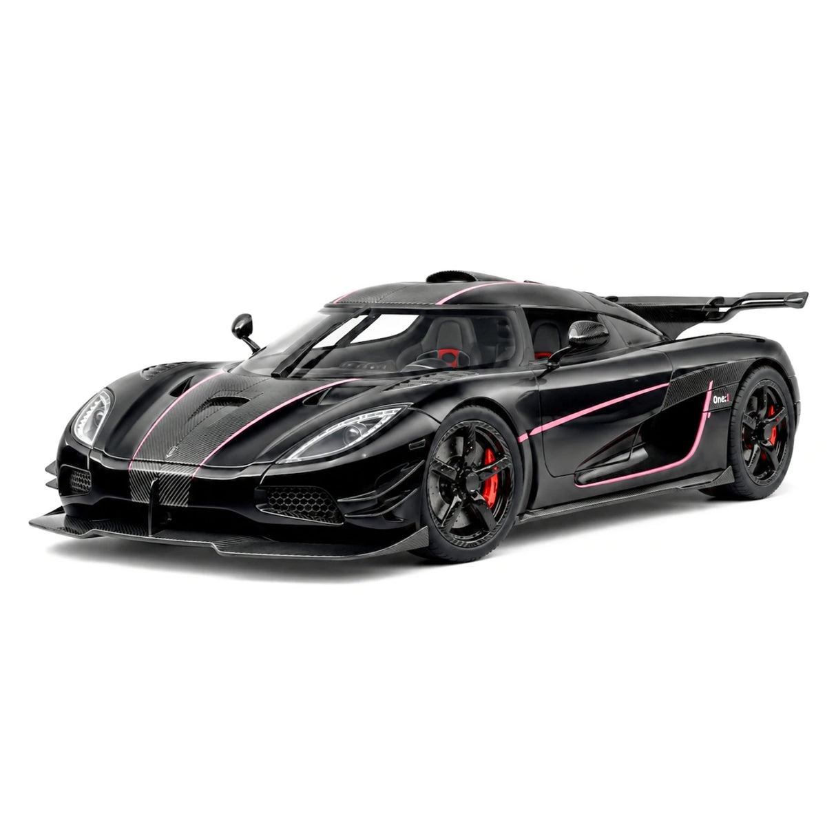 Koenigsegg 2014 One1 svart 1:32 – pressgjuten visningsmodell