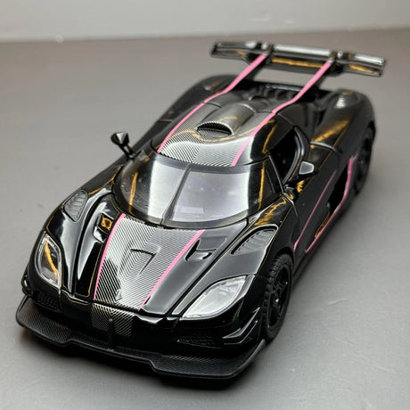 Koenigsegg 2014 One1 svart 1:32 – pressgjuten visningsmodell