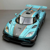 Koenigsegg 2014 One1 ブルー 1:24 – ダイキャスト展示モデルダイキャスト