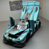 Koenigsegg 2014 One1 ブルー 1:24 – ダイキャスト展示モデルダイキャスト