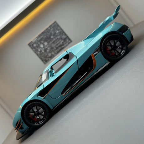 Koenigsegg 2014 One1 Blue 1:24 – Modello Pressofuso per Display Pressofuso